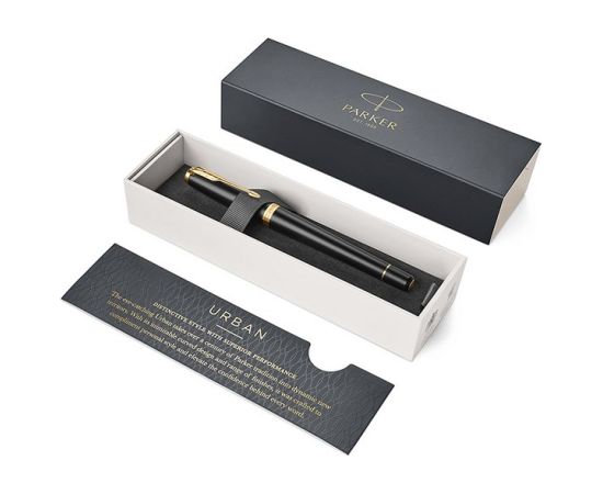 Parker Urban fountain pen Cartridge filling system Black, Gold 1 pc(s)