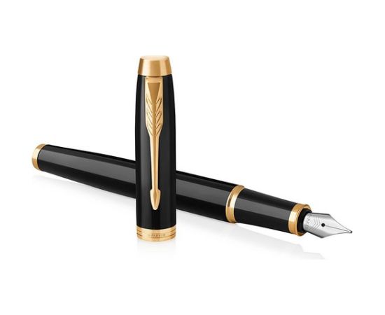 Parker IM fountain pen Cartridge filling system Black, Gold 1 pc(s)