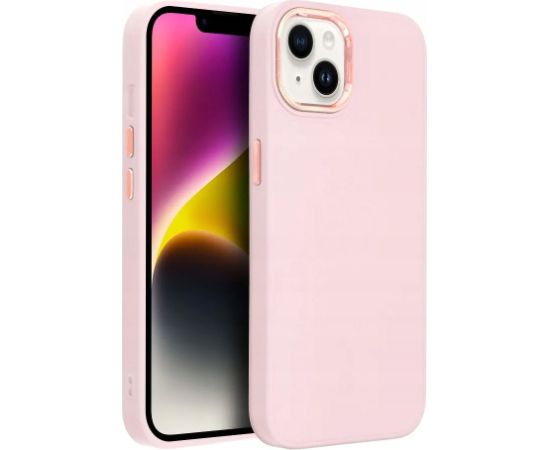 Fusion Frame silikona aizsargapvalks Xiaomi Redmi Note 12S rozā