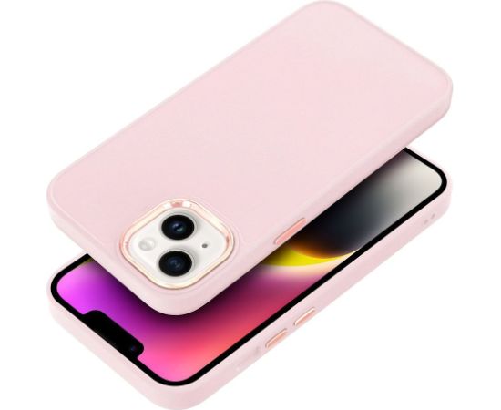 Fusion Frame silikona aizsargapvalks  Apple Iphone 15 Pro rozā