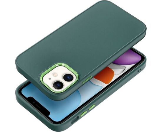 Fusion Frame silikona aizsargapvalks  Apple iPhone 7|8|SE2020|SE2022 zaļš