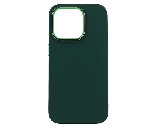 Fusion Frame silikona aizsargapvalks  Apple iPhone 15 zaļš