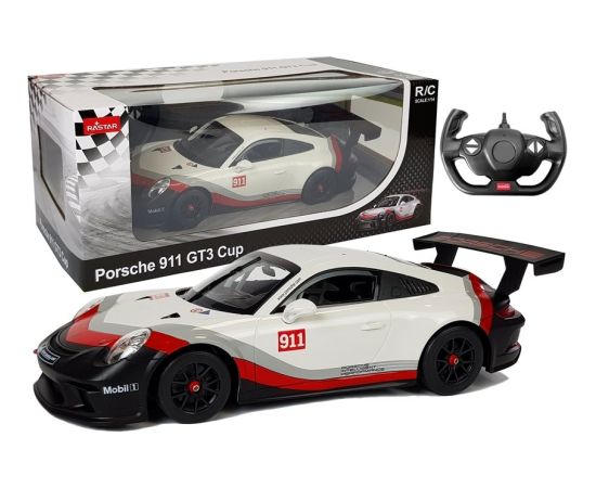 Tālvadības auto Porsche 911 GT3 CUP, 1:14, balts