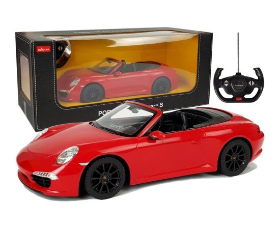 Tālvadības automašīna Porsche 911, 1:14, sarkana