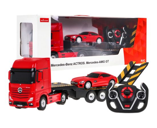 Tālvadības pults vadāms Mercedes Benz Actros ar puspiekabi, 1:26, Mercedes Benz AMG GT, 1:24