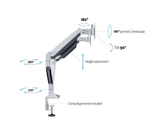 Multibrackets MB-7086 Держатель для 2 мониторов с регулировкой высоты