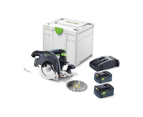 Akumulatora ripzāģis Festool HKC 55 5,0 EBI-Plus-SCA 18 V; 2x5,0 Ah akum.