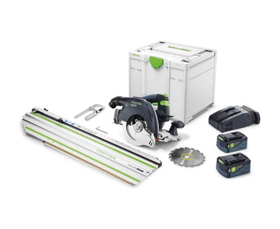 Akumulatora ripzāģis Festool HKC 55 5,0 EBI-Set-FSK 420;  18 V; 2x5,0 Ah akum.