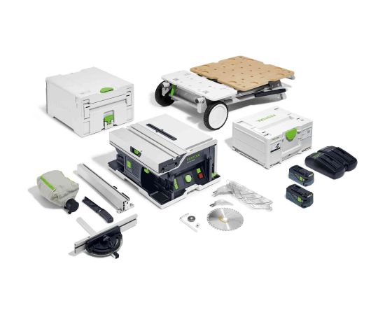 Sagarumošanas garenzāģis Festool CSC SYS 50 EBI-Set;  18 V; 2x5,0 Ah akum.