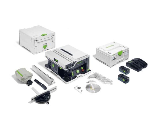 Sagarumošanas garenzāģis Festool CSC SYS 50 EBI-Plus;  18 V; 2x5,0 Ah akum.