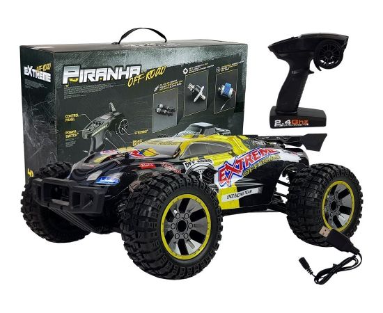 Import Leantoys Remote Controlled Off-road Vehicle Yellow 1:10 ENOZE 9202E 40 km/h Large Wheels