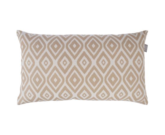 Cushion HOLLY OUTDOOR 40x68cm, beige rhombus