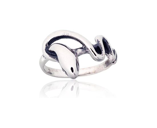 Серебряное кольцо #2101879(POx-Bk), Серебро 925°, оксид (покрытие), Размер: 18.5, 3 гр.