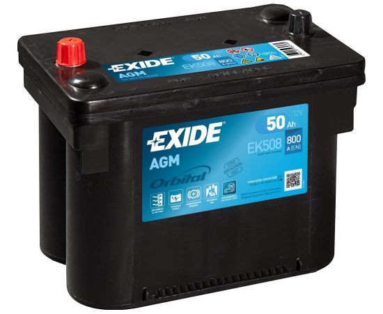 Exide AGM EK508 12V 50Ah 800A 260x173x206 EK508