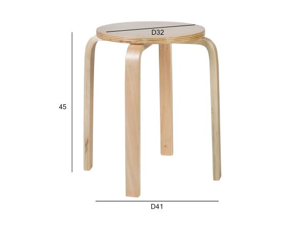 Taburete SIXTY-1  D41xH45cm