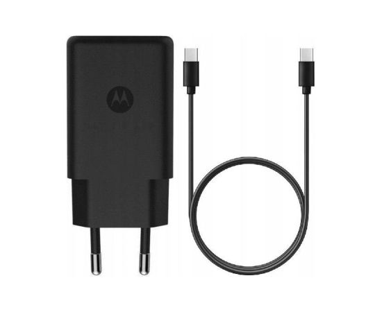 Motorola Charger TurboPower 30W USB-C w/ 1m C-C cable, Black