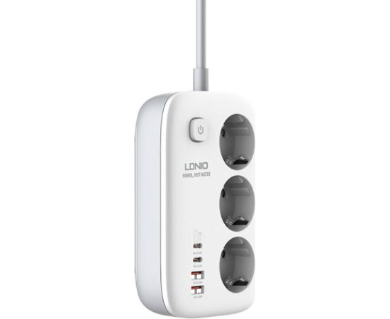 Power Strip GaN LDNIO SE3436 65W white