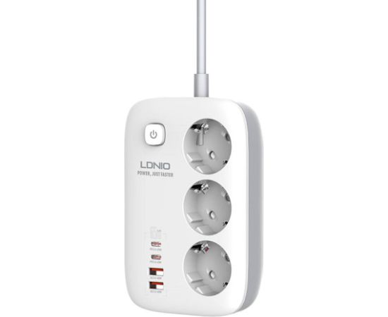 Power Strip GaN LDNIO SE3436 65W white