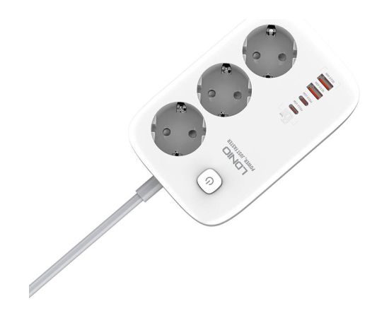 Power Strip GaN LDNIO SE3436 65W white