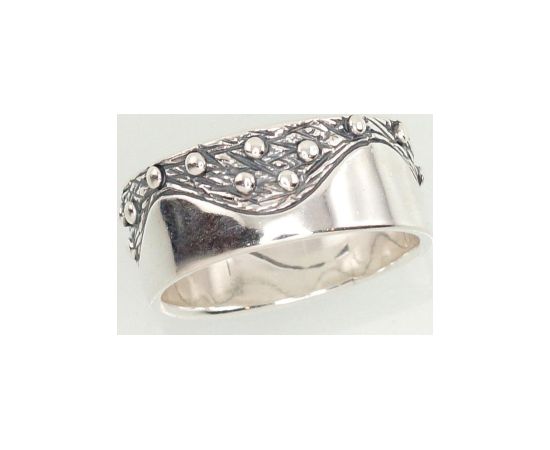Серебряное кольцо #2101182(POx-Bk), Серебро 925°, оксид (покрытие), Размер: 18, 4.7 гр.