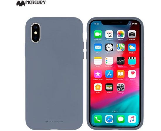 Mercury Силиконовый матовы чехол с Мягкой внутренней частью для Apple iPhone 11 Pro Лавандово-Серый