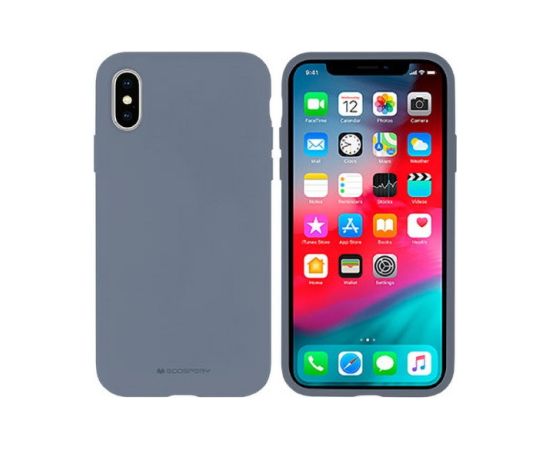 Mercury Силиконовый матовы чехол с Мягкой внутренней частью для Apple iPhone 11 Pro Лавандово-Серый