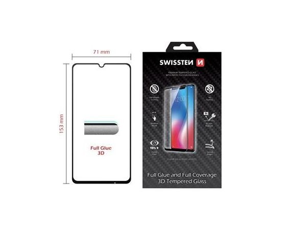 Swissten Ultra Durable 3D Full Face Tempered Glass Защитное стекло Xiaomi Redmi Note 7 / Note 7 Pro Черное