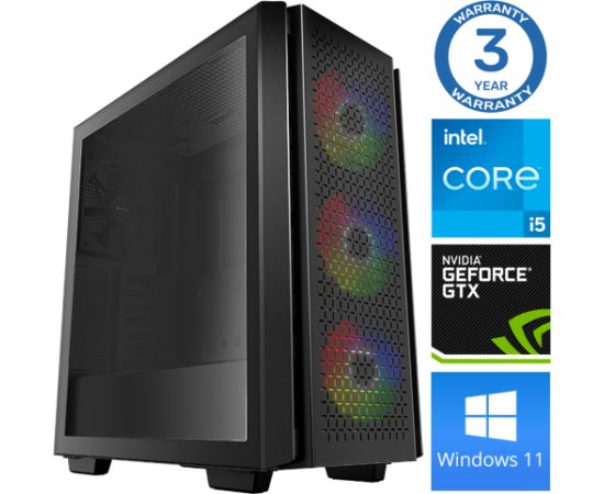 INTOP i5-12400F 32GB 1TB SSD M.2 NVME GTX1650 4GB WIN11