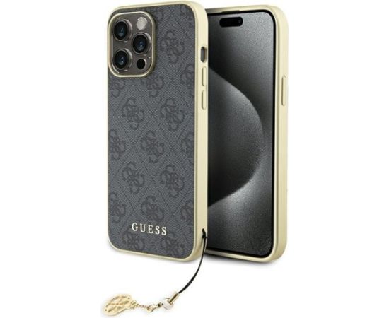 Guess 4G Charms Collection Back Case Aizsargapvalks Priekš Apple iPhone 15 Pro Max