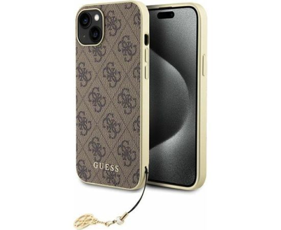 Guess 4G Charms Collection Back Case Aizsargapvalks Priekš Apple iPhone 15