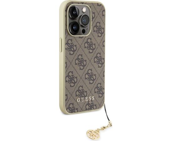 Guess 4G Charms Collection Back Case Aizsargapvalks Priekš Apple iPhone 15 Pro