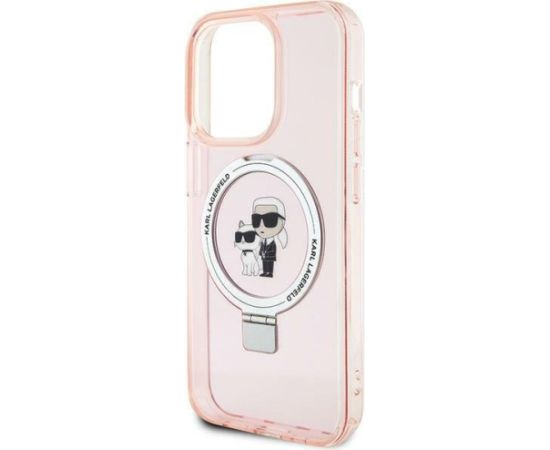 Karl Lagerfeld Ring Stand Karl&Choupettte MagSafe Back Case Защитный Чехол для Apple iPhone 15 Pro