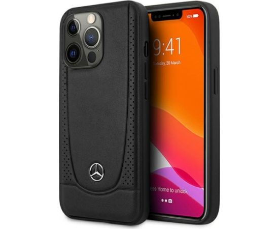 3MK Mercedes Leather Urban Back Case Aizsargapvalks Priekš Apple iPhone 15 Pro