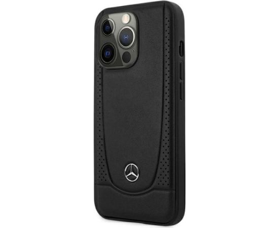 3MK Mercedes Leather Urban Back Case Aizsargapvalks Priekš Apple iPhone 15 Pro