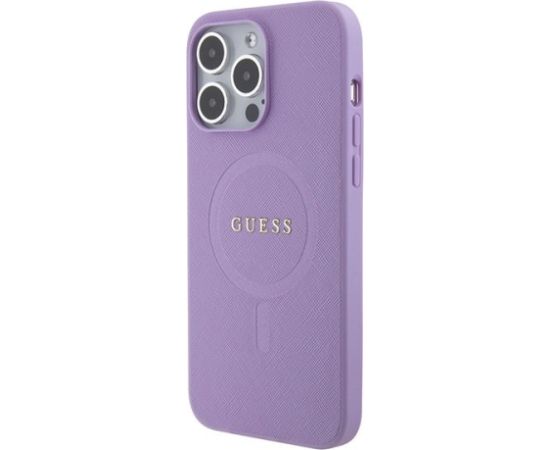 Guess Saffiano MagSafe Back Case Aizsargapvalks Priekš Apple iPhone 15 Pro Max