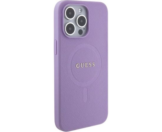 Guess Saffiano MagSafe Back Case Aizsargapvalks Priekš Apple iPhone 15 Pro Max