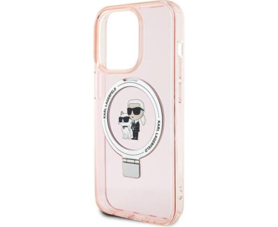 Karl Lagerfeld Ring Stand Karl&Choupettte MagSafe Back Case Защитный Чехол для Apple iPhone 15 Pro Max