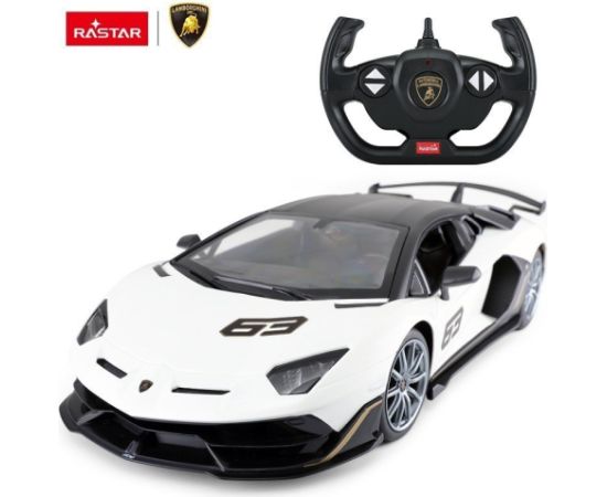 Rastar Radiovadāmā mašīna Lamborghini Aventador SVJ 1:14 / 2.4 GHz / 2WD / Balta