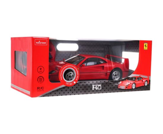 Rastar Radiovadāmā mašīna Ferrari F40 1:14 / 2.4 GHz / 2WD / Sarkana