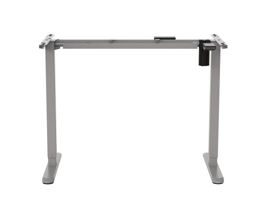 Table leg ERGO LIGHT with 1 motor, silver grey