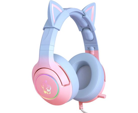 Gaming headphones ONIKUMA K9 Pink/Blue