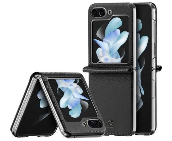 Dux Ducis Galaxy Z Flip5 5G Flip Leather Case Wallet - Black