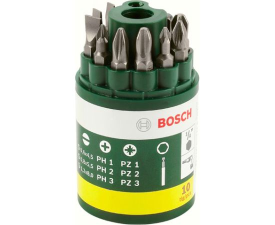 Bosch Uzgaļu komplekts PH; PZ; S; 9 gab. + magnētisks turētājs