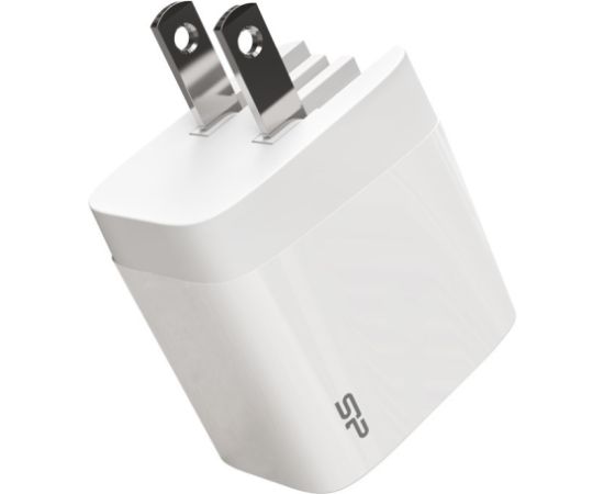 Silicon Power travel adapter USB/USB-C QM16 20W, white