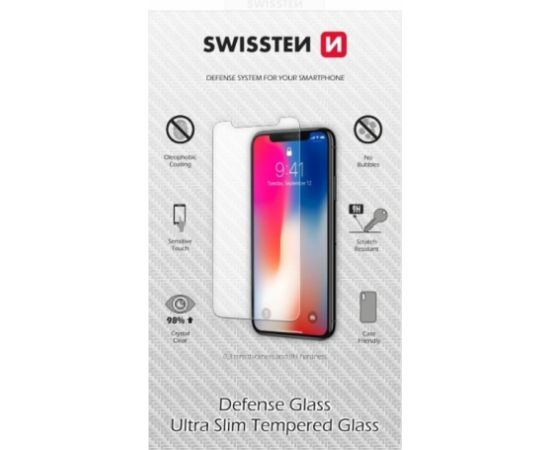 Swissten Ultra Slim Tempered Glass Premium 9H Aizsargstikls Samsung Galaxy A21s