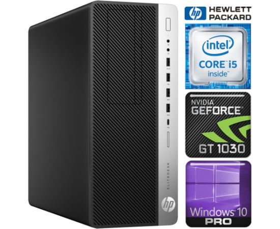 HP 800 G3 Tower i5-7500 8GB 1TB SSD M.2 NVME+2TB GT1030 2GB WIN10Pro