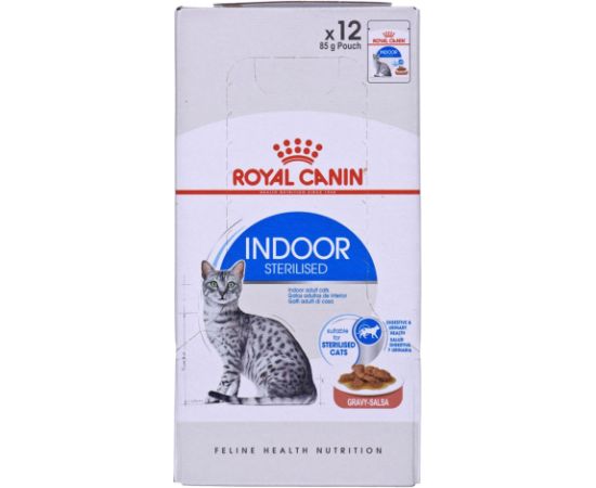 ROYAL CANIN Indoor Sterilized - Wet food for adult cats - Chunks in sauce 12x85 g