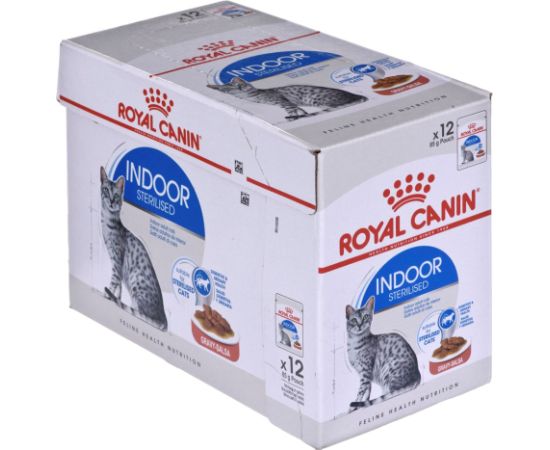 ROYAL CANIN Indoor Sterilized - Wet food for adult cats - Chunks in sauce 12x85 g