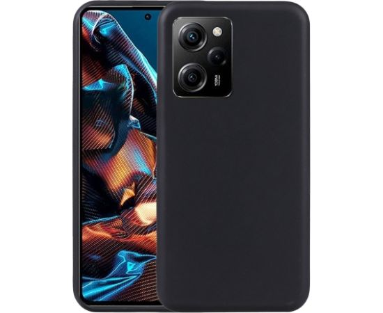 Fusion soft matte silikona aizsargapvalks Xiaomi Redmi Note 12 5G | Poco X5 melns