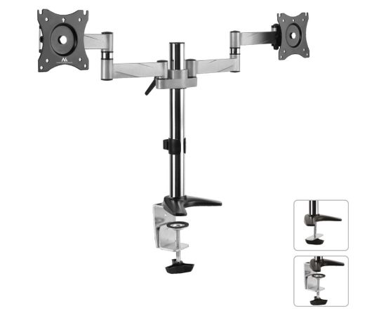 Desk holder for two LCD monitors Maclean MC-714 13-27 "8kg aluminum